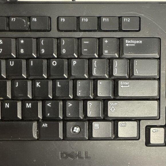 Dell Wired USB Keyboard Black KB2521 - Tested and Working - Picture 4 of 7